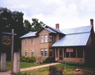 A historical image of the Hamland Garland home in West Salem, Wisconsin.