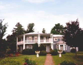 A historical image of the Palmer Gullickson home in West Salem, Wisconsin.