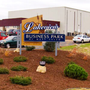 Lakeview Business Park Of West Salem outdoor sign.