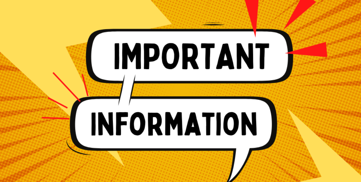 Orange Yellow White Comic Announcement Important Information Facebook Post