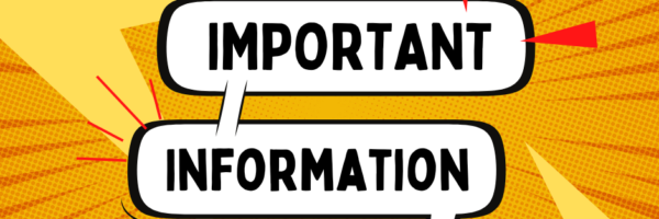 Orange Yellow White Comic Announcement Important Information Facebook Post